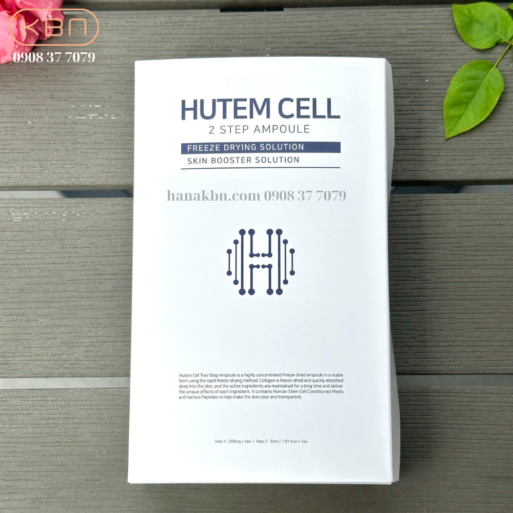 2 Step Ampoule Hutem Cell - Giải Pháp Tế Bào Gốc Sấy Lạnh Cho Da