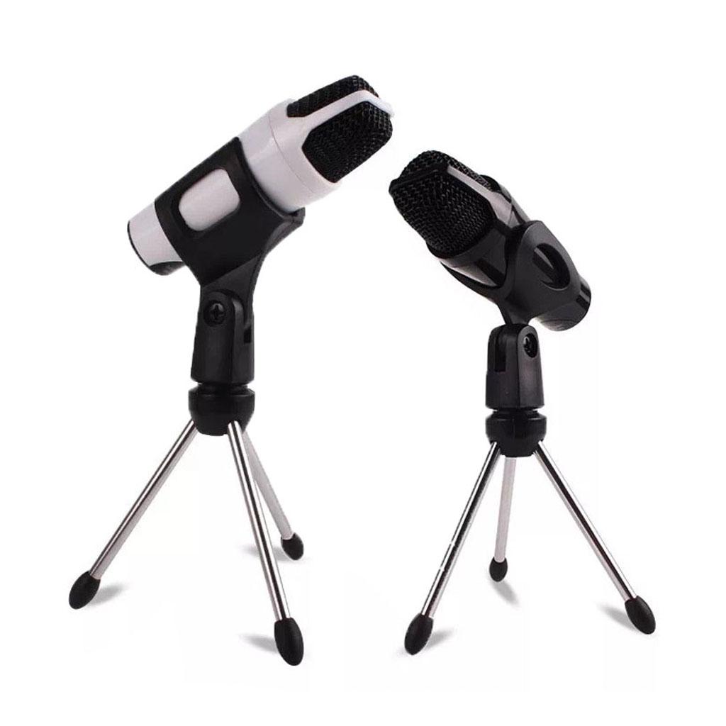 Universal Adjustable Desk Mic Stand Desktop Tabletop Table Top Short Microphone Stand with Non-Slip Mic Clip
