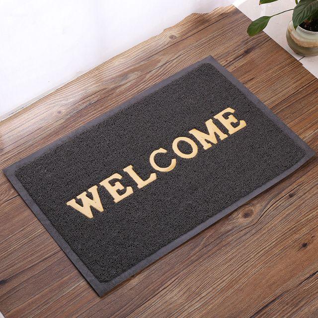 Thảm Nhựa Chùi Chân Welcome 40x60cm nhựa PVC 3A chống trơn trượt, sang trọng, bền đẹp