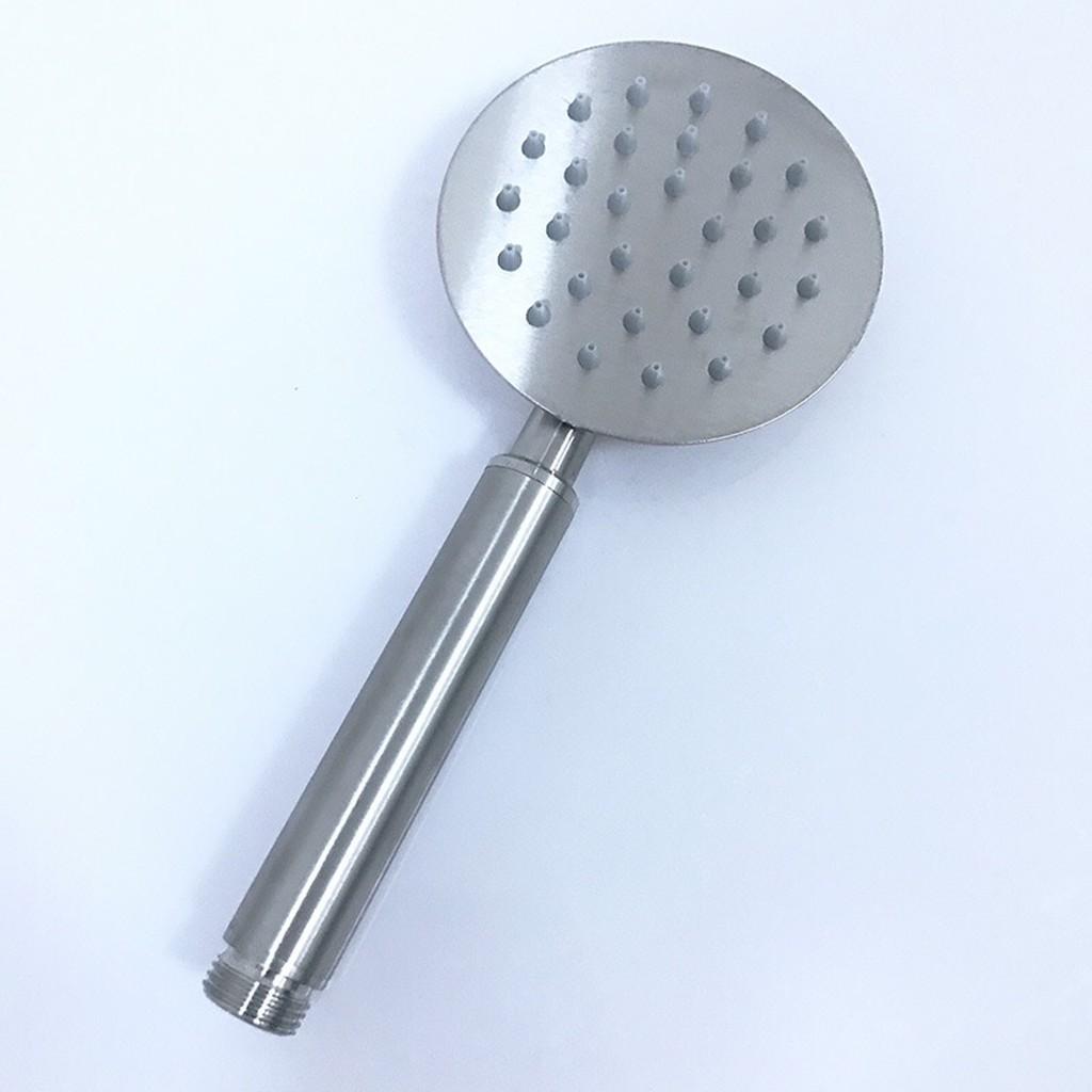 Tay sen tắm/Vòi hoa sen tắm inox 304 không rỉ siêu bền mặt phun Tròn - Dây sen tắm và cài inox inox403
