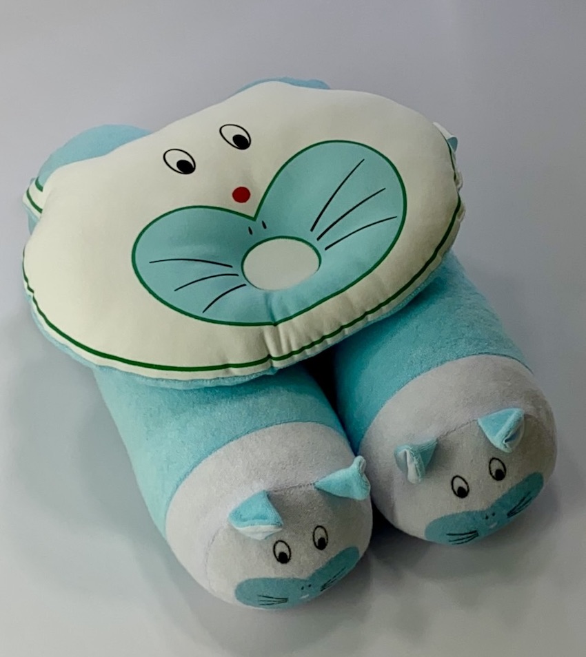 Gối Đôi Con Sâu BabyTop (25x32)( 13x43)cm x 2 ( Màu và họa tiết ngẫu nhiên )