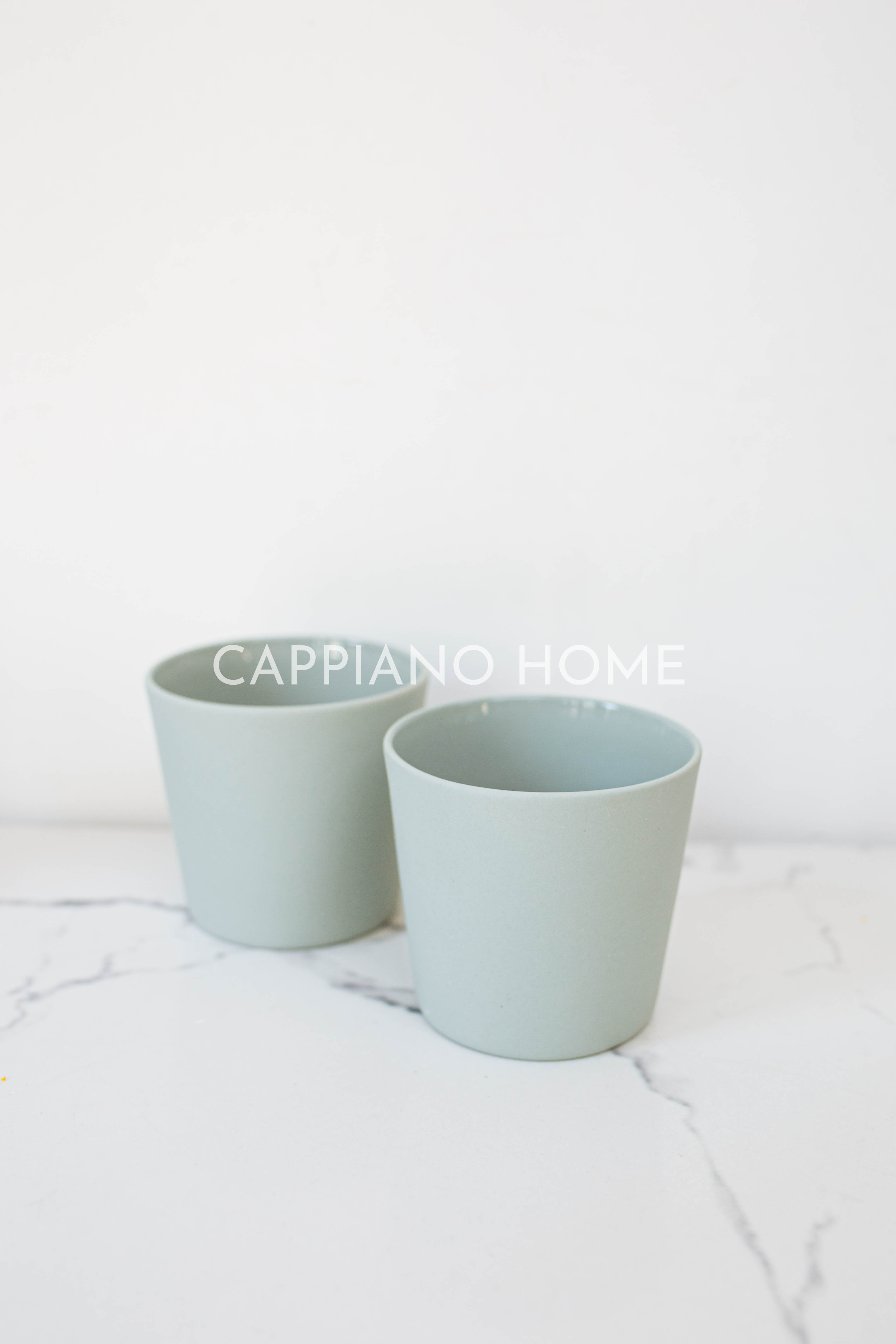 Cốc sứ không quai nhám, cốc uống nước màu sắc | Cappiano Home