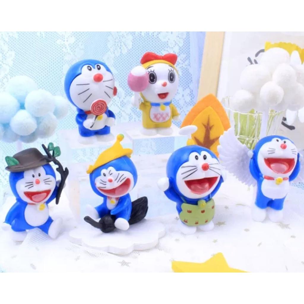 Bộ Mô Hình 1 nhân vật trong bộ 6 nhân vật Doraemon Thiên Thần hoạt hình Doraemon dễ thương