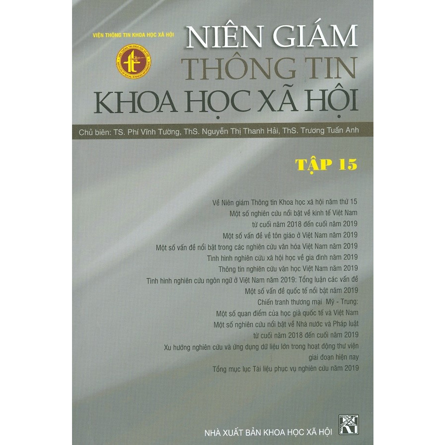 Niên Giám Thông Tin Khoa Học Xã Hội - Tập 15