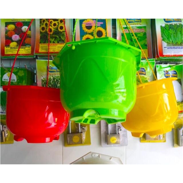 Combo 5 Bộ Chậu Nhựa Treo/Bầu Treo - Chậu Trồng Cây Treo/trang trí