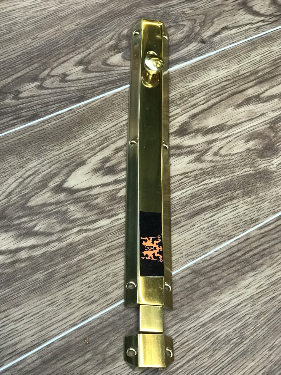 Chốt cửa không khóa bằng đồng 203mmx31mm cao cấp cho cửa gỗ EB004-8I