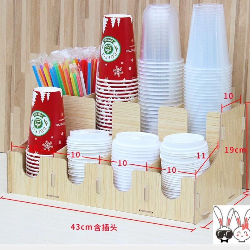 Hộp đựng dụng cụ pha chế cafe & trà sữa tiện lợi 4 ngăn
