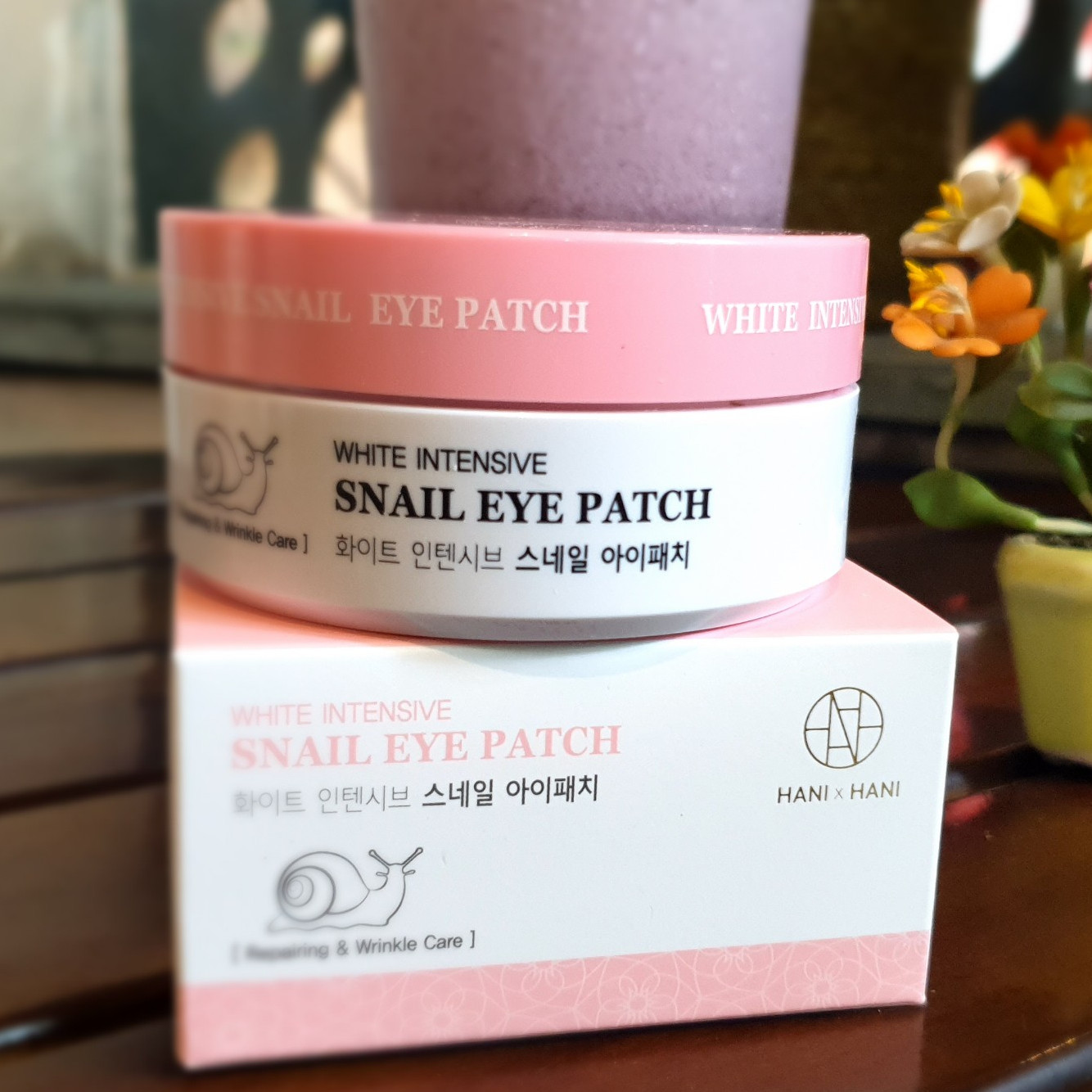 Mặt Nạ Sinh Học Xóa Thâm Và Nếp Nhăn Vùng Mắt - Khóe Miệng Tinh Chất Ốc Sên Cô Đặc Hani x Hani Hộp 60 Miếng nhập khẩu Hàn Quốc