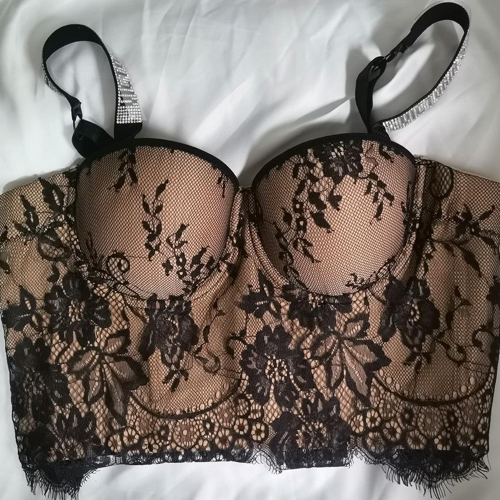 Phụ Nữ Tăng Liền Mạch Áo Ngực Sexy Nữ Thời Trang Đẩy Lên Áo Lót Quần Lót Full Cup Áo Bralette Ren Quần Lót Áo