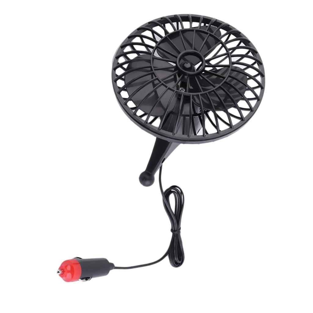 Premium Car Auto Fan 4 Inch 12V Electric Cooling Fan Swing to and Fro Black