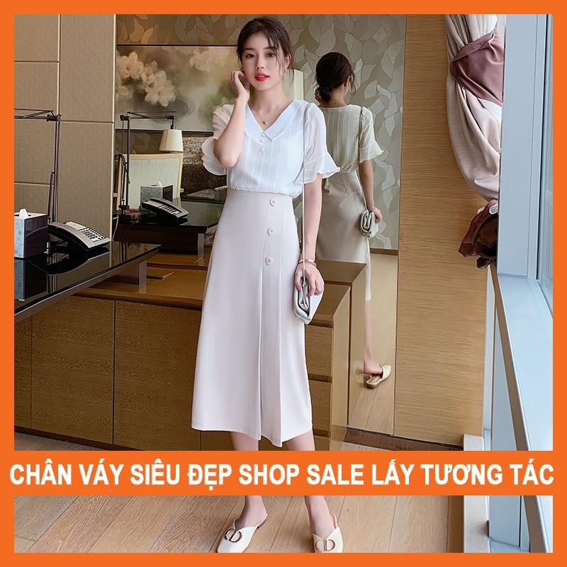 Chân Váy Dáng Dài Xếp Ly dáng Chữ A midi Madela lệch tà , phong cách công sở , thanh lịch, chất liệu dày dặn vải mềm mịn , có nhiều màu và size để lựa chọn- CVLD07