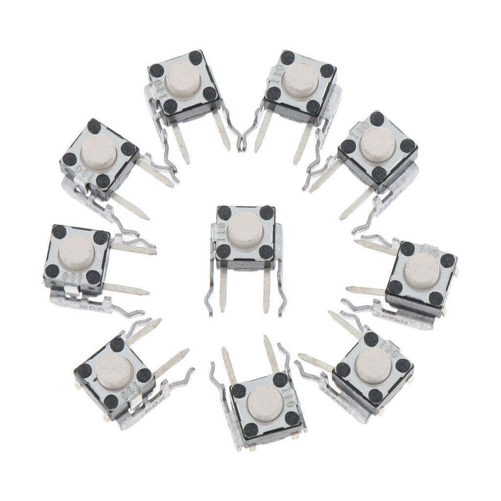 10 Tactile Switch Bumper Button For One Controller White