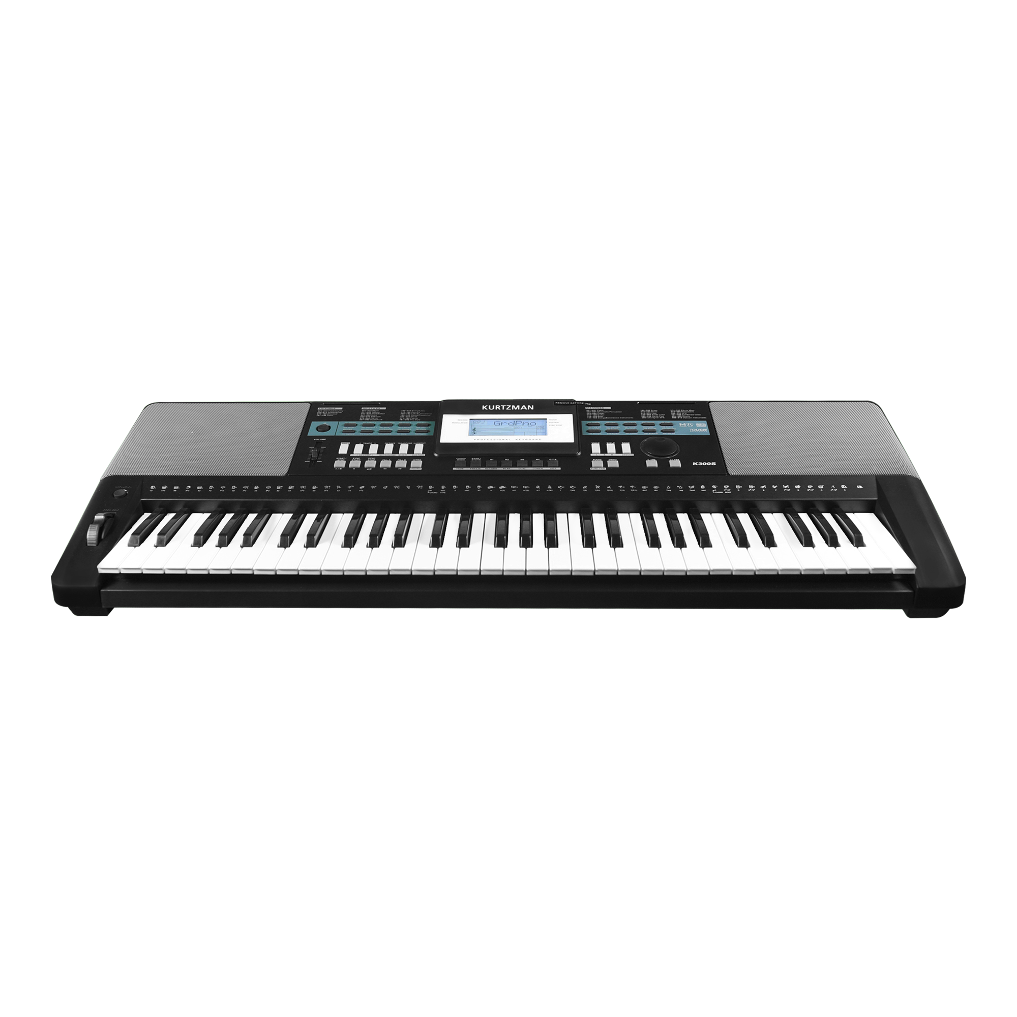 Đàn Organ điện tử, Portable Keyboard - Kzm Kurtzman K300S - Accompaniment Keyboard, Màu đen (BL) - Hàng chính hãng