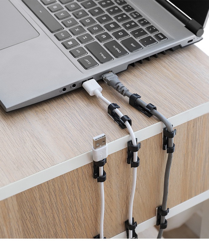 Bộ 16 nẹp dây điện chống rối dán tường - TP090