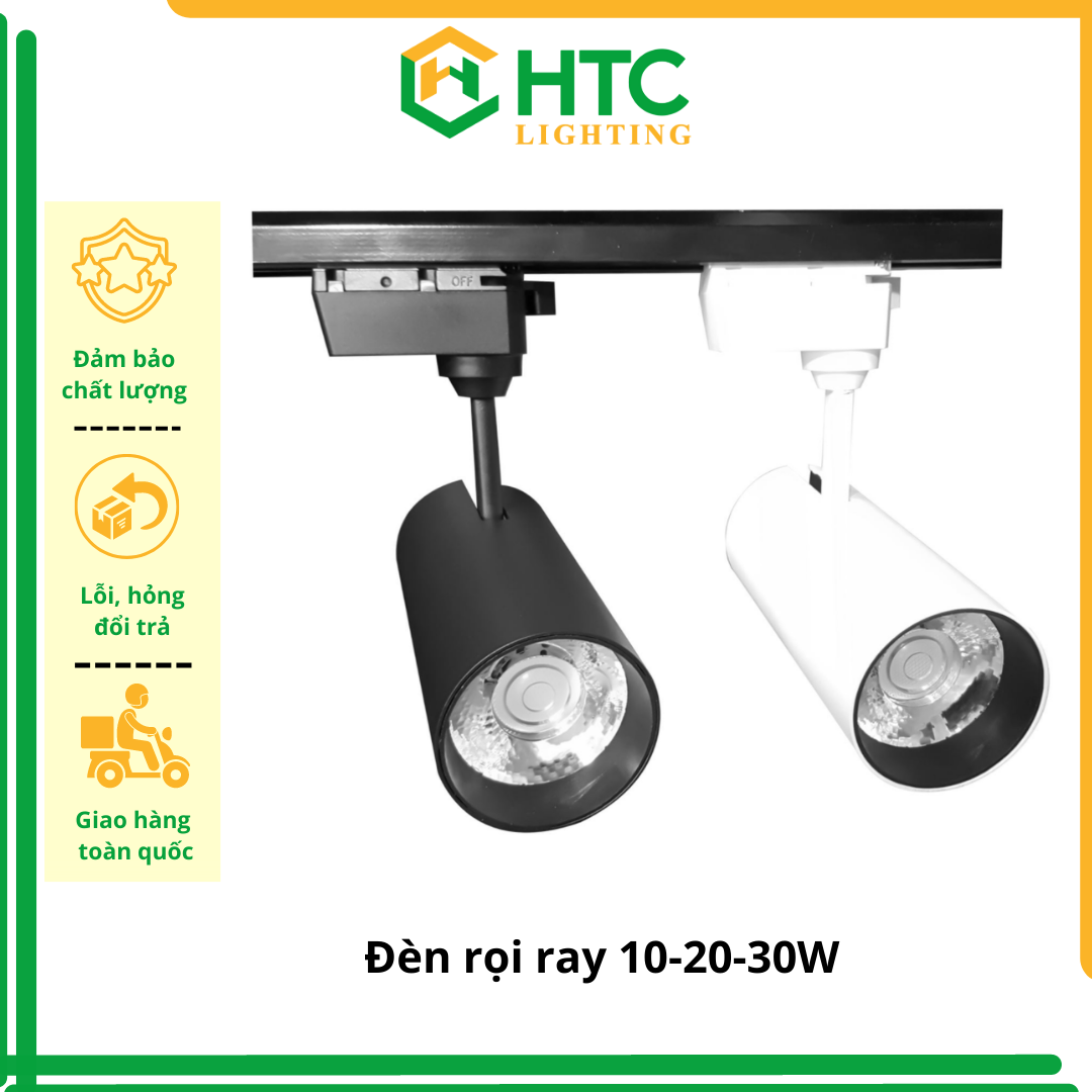 Đèn rọi ray chiếu điểm 10-20-30w ánh sáng trắng