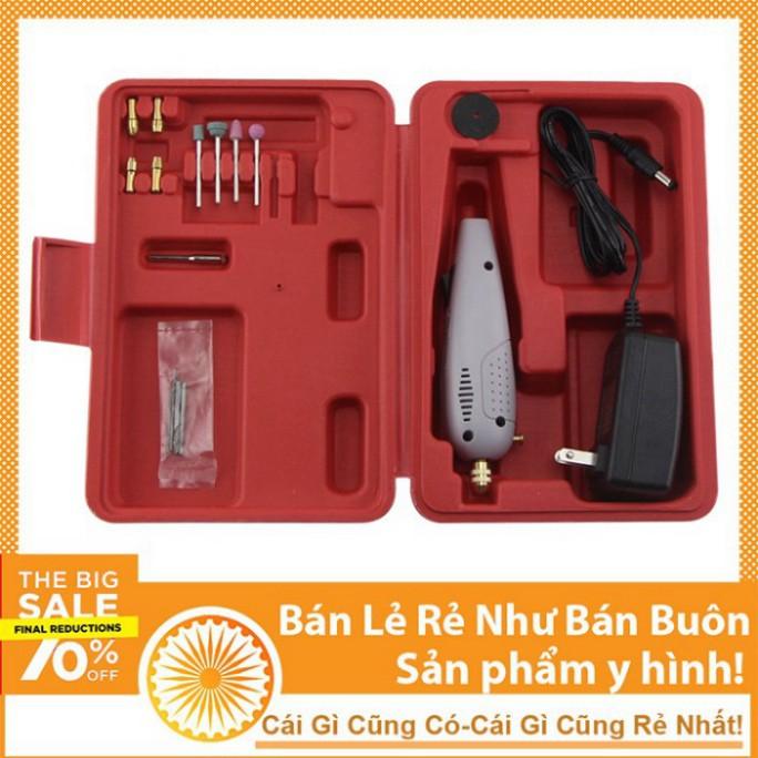 Bộ Máy Khoan, Mài Mini Đa Năng Cầm Tay - Khoan Hộp Đỏ Chất Lượng Cao