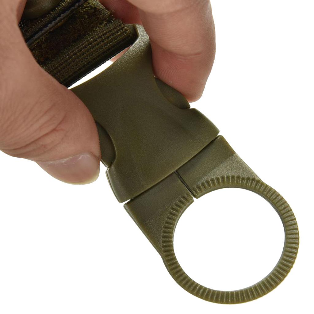 Nylon Outdoor Molle Hanging Strap Webbing Buckle Clip Water Bottle Holder Backpack Accessories