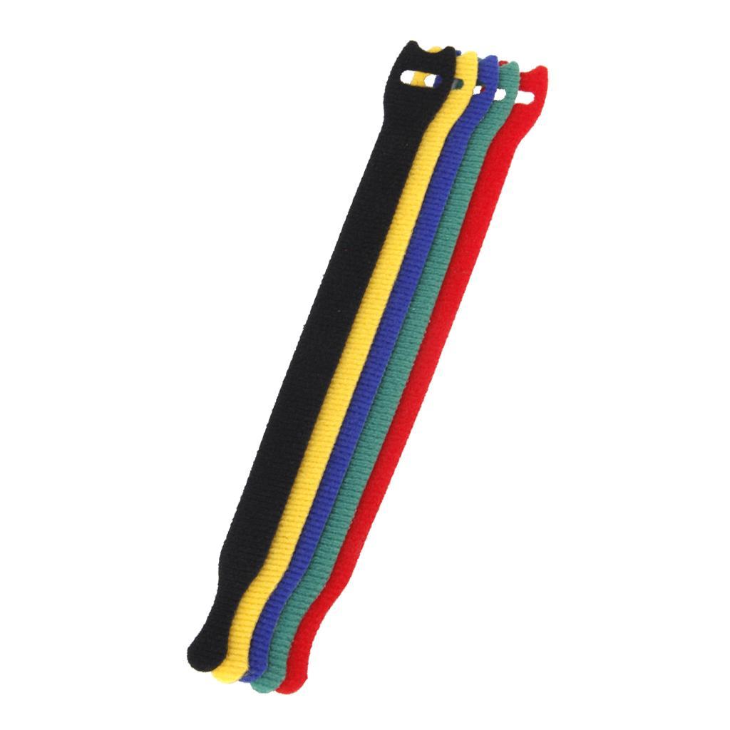 5pcs Nylon Straps Fastener Cable Tie Wire Organiser