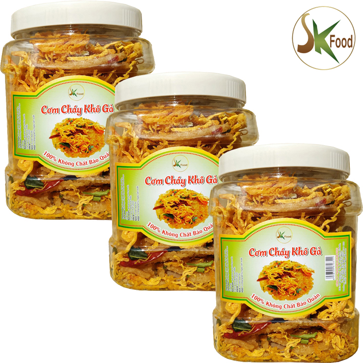 1Kg Cơm Cháy Lắc Khô Gà Giòn Ngon Hiệu SK FOOD