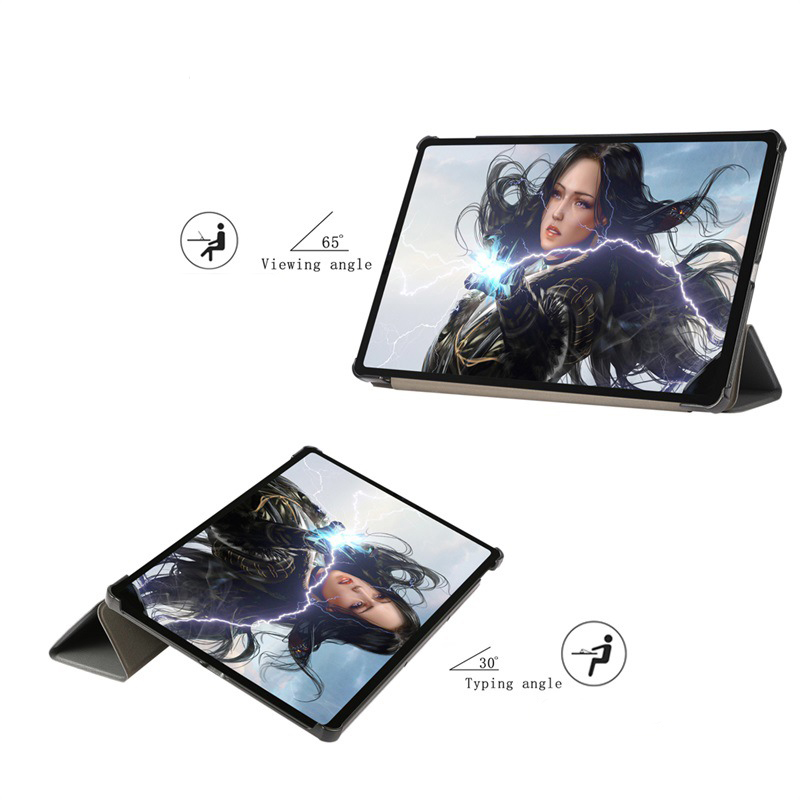 Bao Da Cover Cho Máy Tính Bảng Lenovo Tab P11 / P11 Plus 11 Inch TB-J606 / TB-J607 Hỗ Trợ Smart Cover