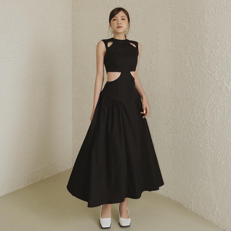 Đầm dài LAMUSE khoét eo bồng xòe (Luna Dress