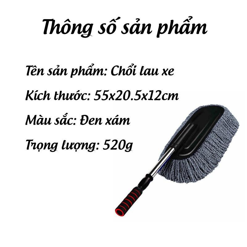 Chổi Lau Bụi Kính, Lau Nội Thất Ô Tô Sợi Nano, Cán Chổi Có Thể Điều Chỉnh Tiện Lợi