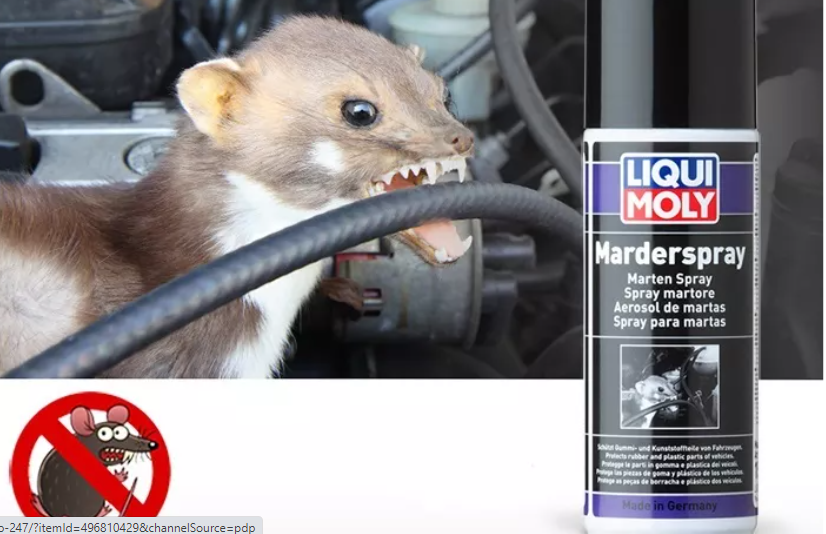 CHAI XỊT CHỐNG CHUỘT - ĐUỔI CHUỘT CHO XE Ô TÔ - XE MÁY LIQUI MOLY MARDER SPRAY 1515 - 200ML Made in Germany