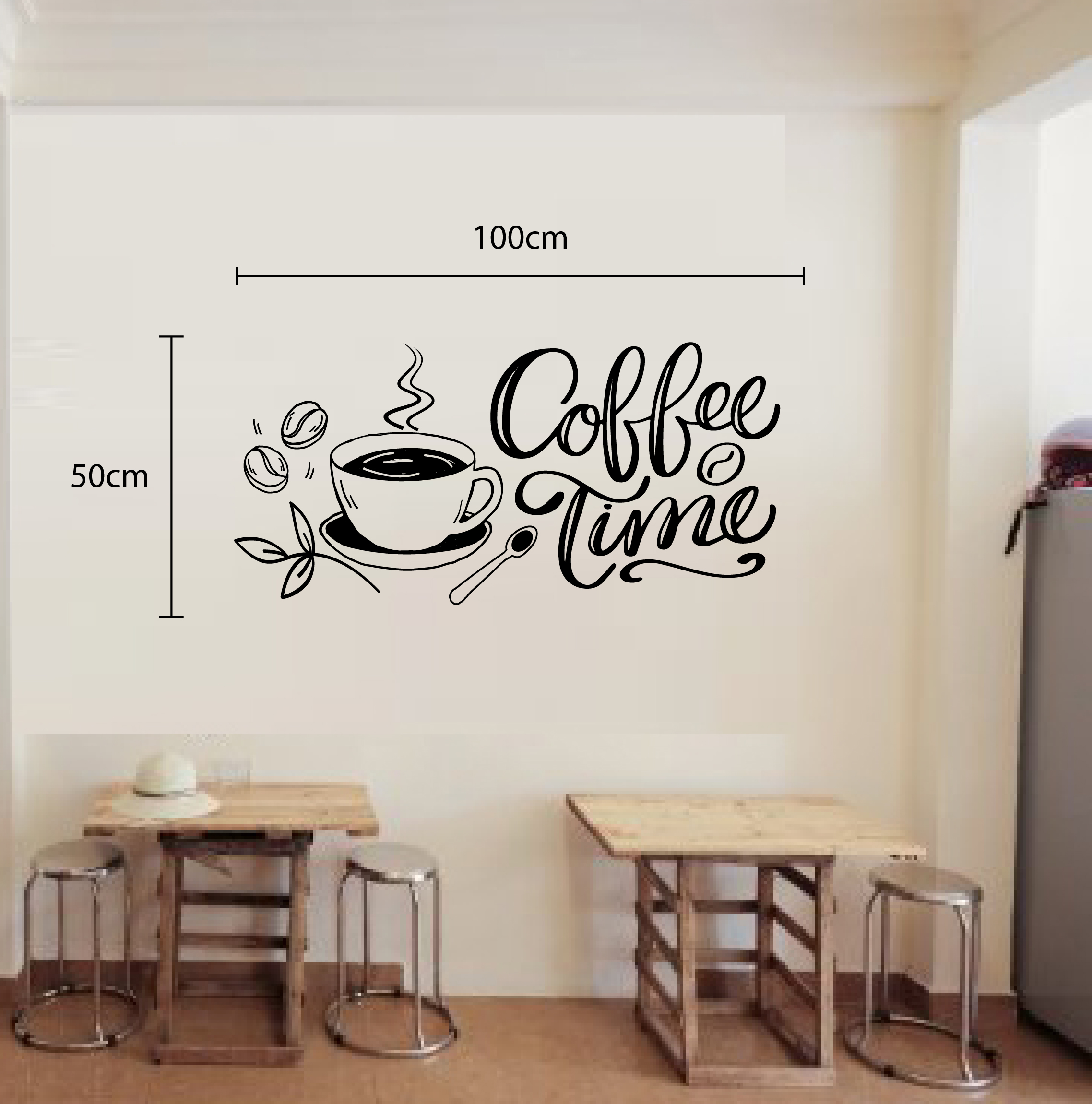 Decal trang trí quán số 7