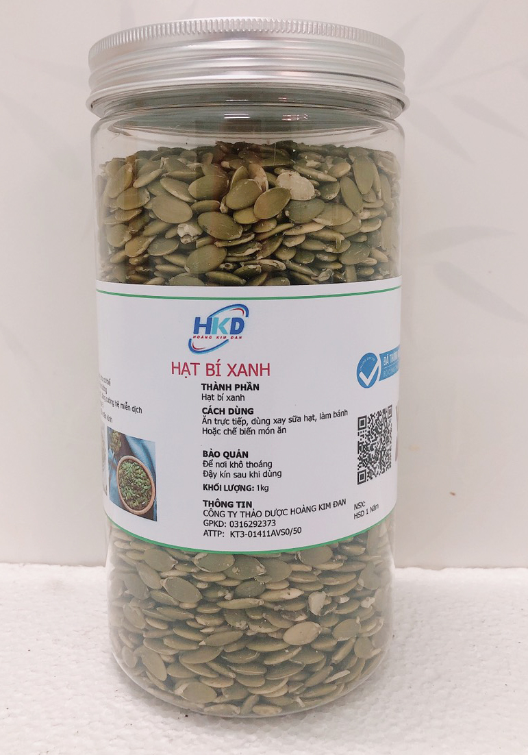 Hình ảnh Hạt bí xanh tách vỏ - Nguyên liệu làm bánh hoặc ăn ngay đều ngon (Hủ 500gr)