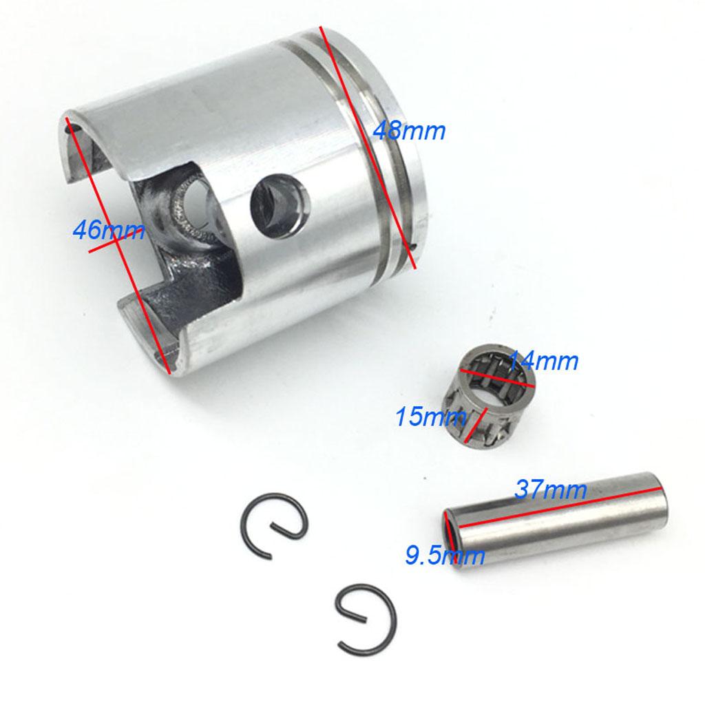 47mm Piston Ring Kits with Gasket for 80cc Motorised Bike Bicycle 2-Stroke