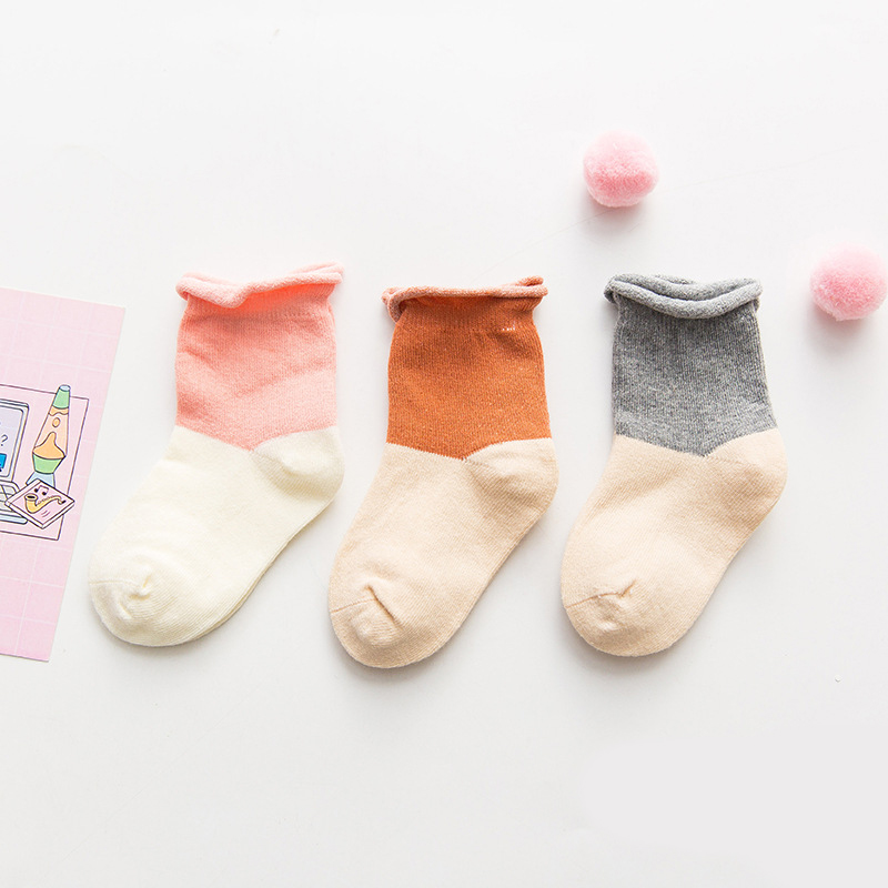 Bộ 3 đôi tất cho bé sơ sinh - nhiều màu sắc cho trẻ 0-3 tuổi