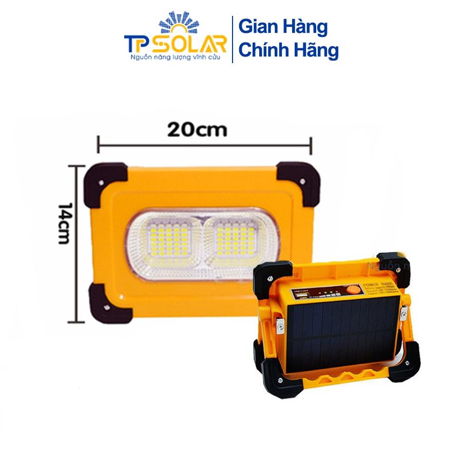 Đèn Đa Năng Cầm Tay Năng Lượng Mặt Trời TP Solar TP-X60 Công Suất 60W Chống Nước IP65, Sạc Pin Cho Điện Thoại