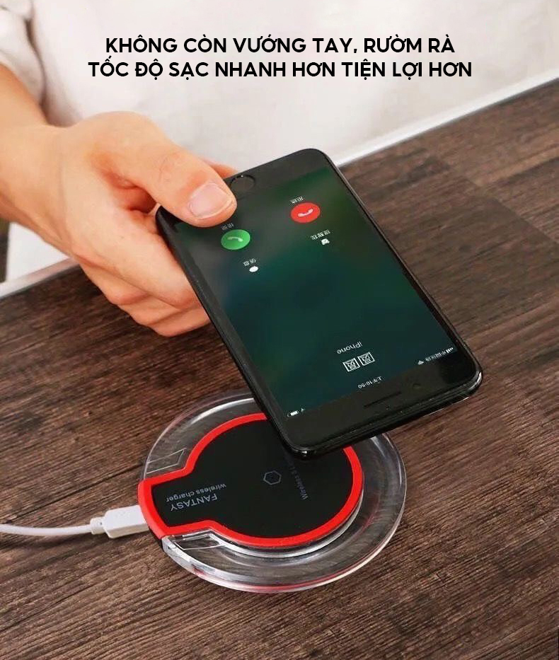 Đế Sạc Không Dây Dành Cho Iphone Xiaomi Huawei Samsung