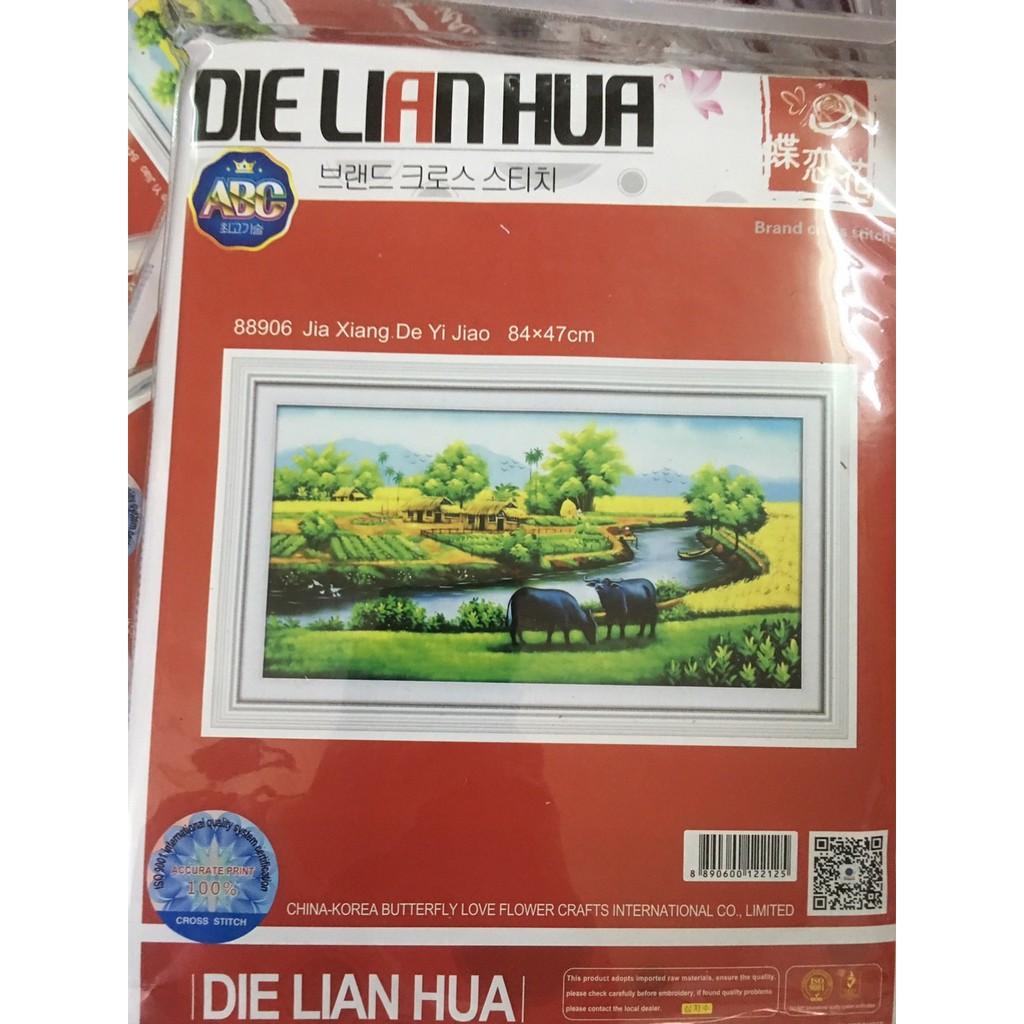 Tranh thêu PHONG CẢNH ĐỒNG QUÊ 88906