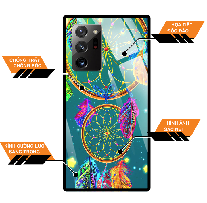 Ốp Lưng Kính Cường Lực Cho Điện Thoại SAMSUNG GALAXY NOTE 20 ULTRA - 0494 Dreamcatcher11 - Hàng Chính Hãng
