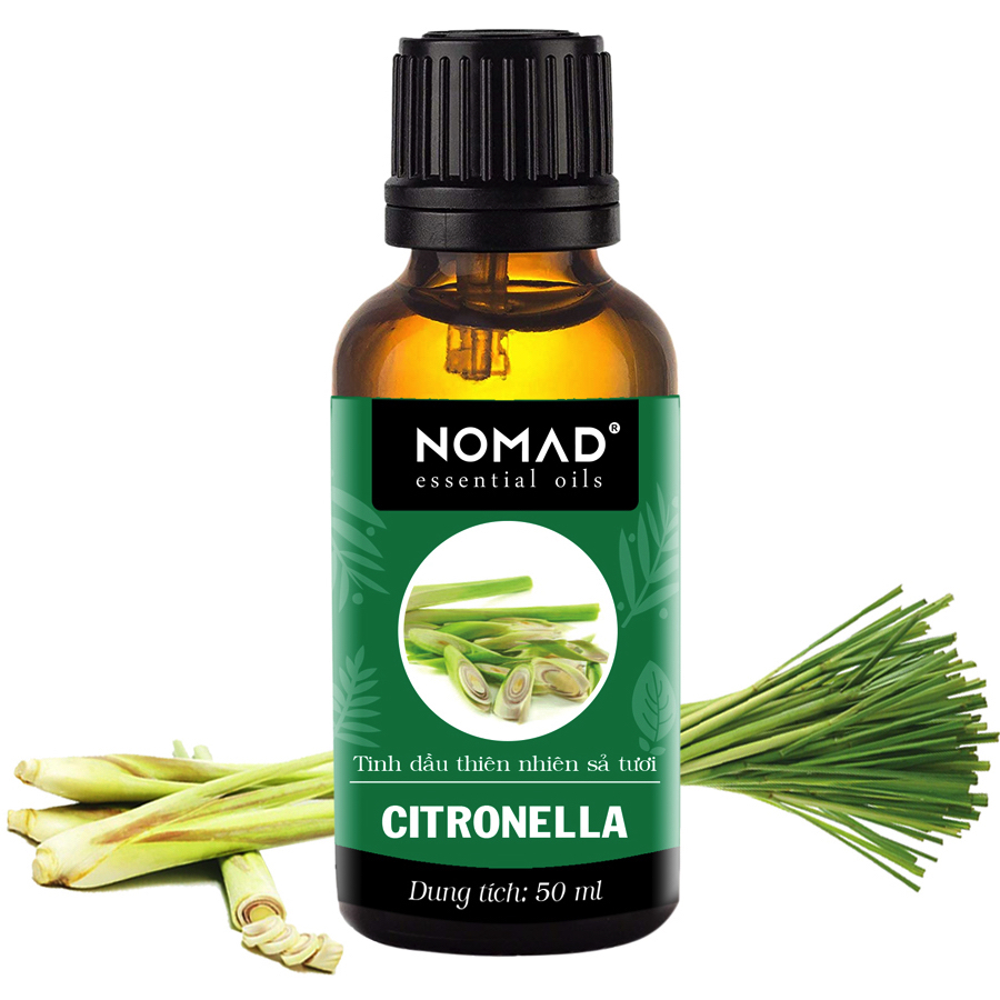 Tinh Dầu Thiên Nhiên Hương Sả Tươi Nomad Essential Oils Citronella 30ml