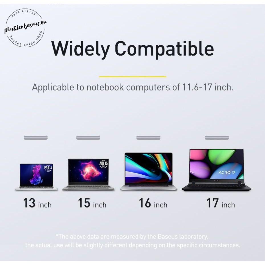 Đế tản nhiệt dạng xếp, siêu mỏng Baseus Papery Notebook Holder (0.3cm slim, 8° Angle, Foldable, Portable Alloy Laptop St- Hàng chính hãng.