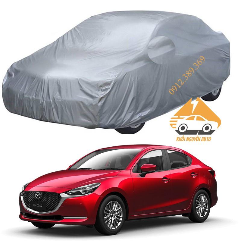 Bạt Phủ xe Ô Tô MAZDA 2 Sedan Vải Dù OXFORD Siêu Bền, Bạt Trùm Xe Hơi Chống Nắng Mưa Bảo Vệ Xe