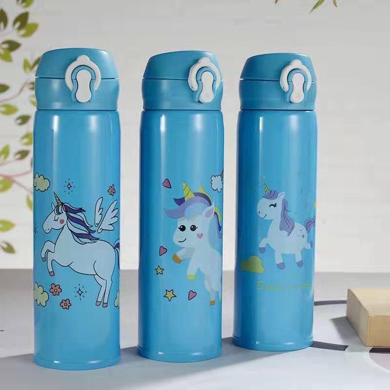 Bình giữ nhiệt hoạt hình cao cấp phong cách Hàn Quốc 500ml
