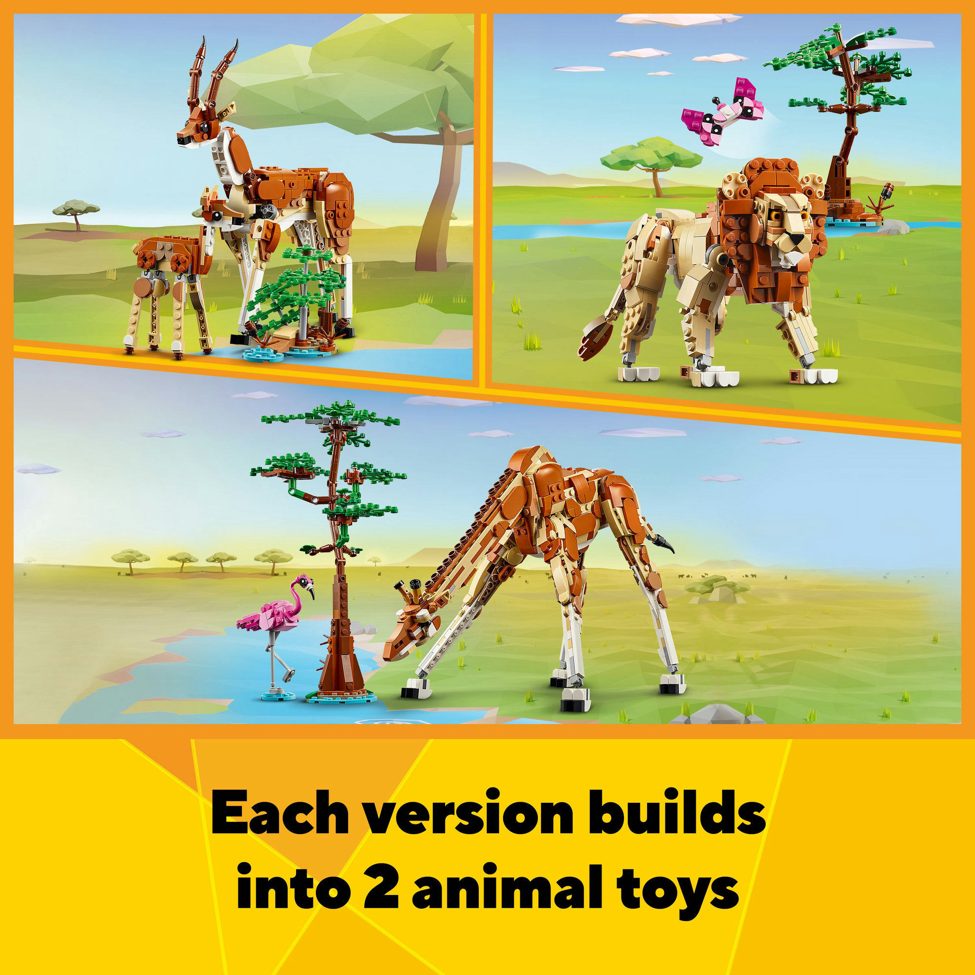 LEGO CREATOR 31150 Đồ chơi lắp ráp Thế giới động vật hoang dã Safari (780 chi tiết)