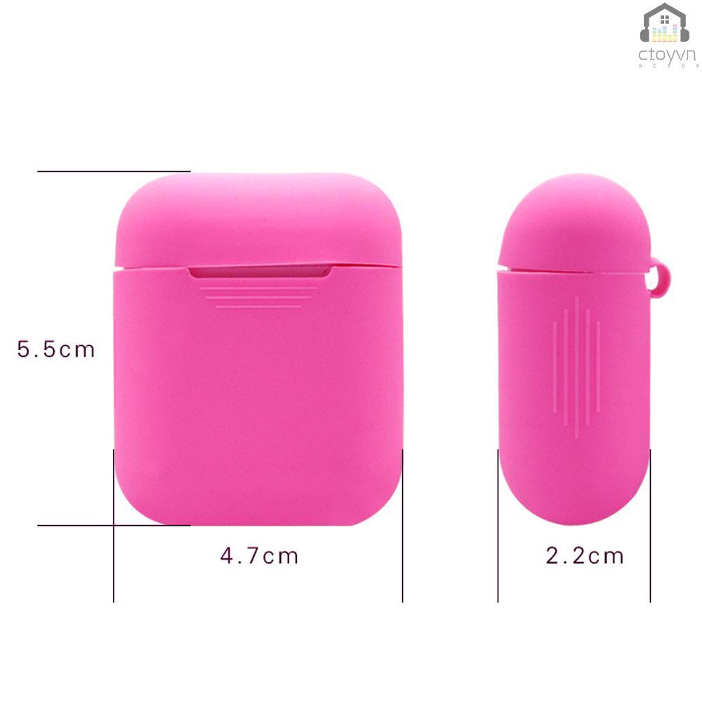 Hộp đựng tai nghe không dây bằng silicone cho Apple AirPods