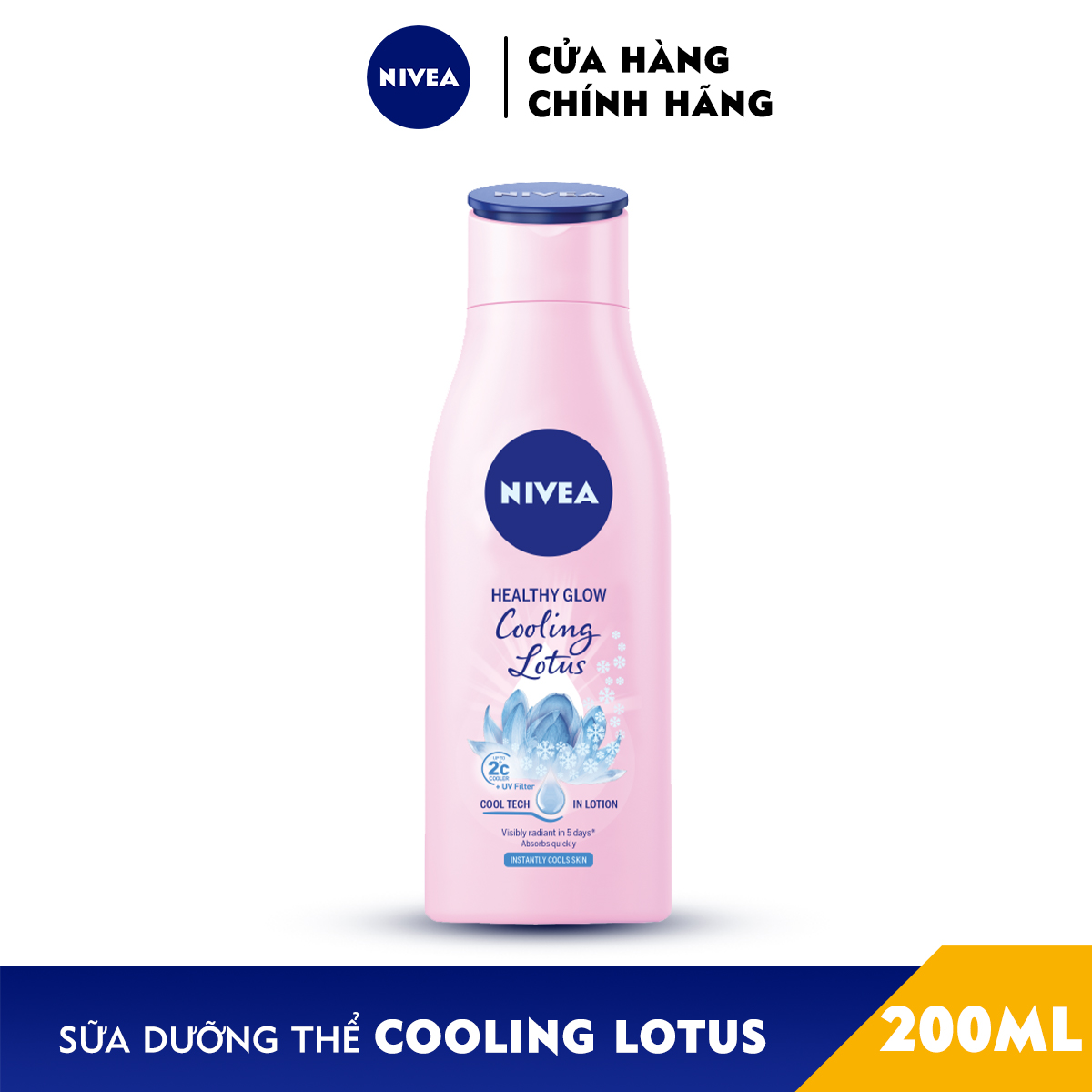 Sữa Dưỡng Thể Dưỡng Trắng Dịu Mát Nivea Cooling Lotus