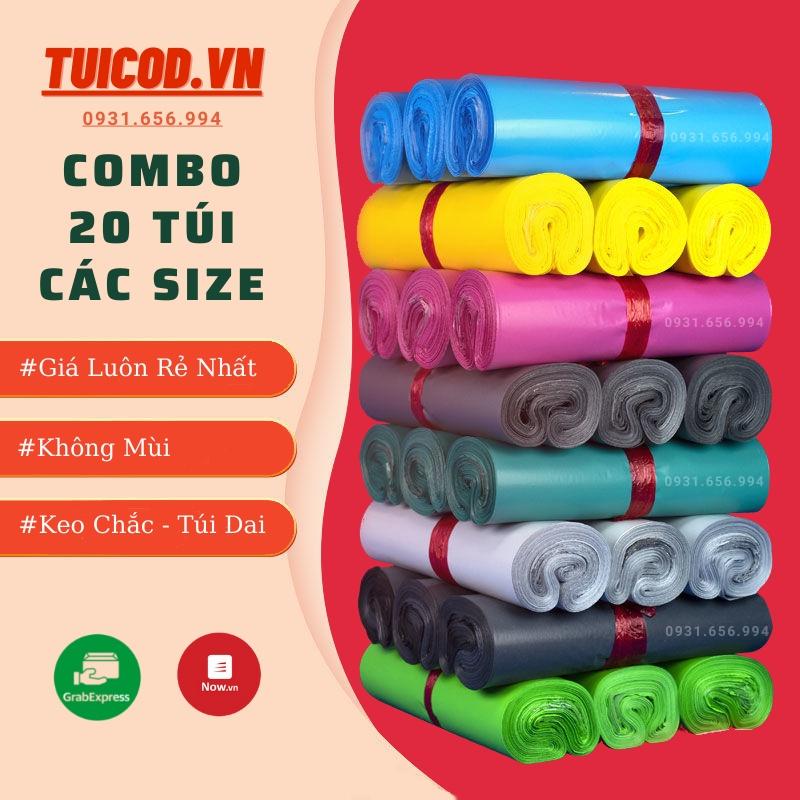 Combo 20 Túi Mẫu Thử Niêm Phong, Túi Gói Hàng Đủ Size