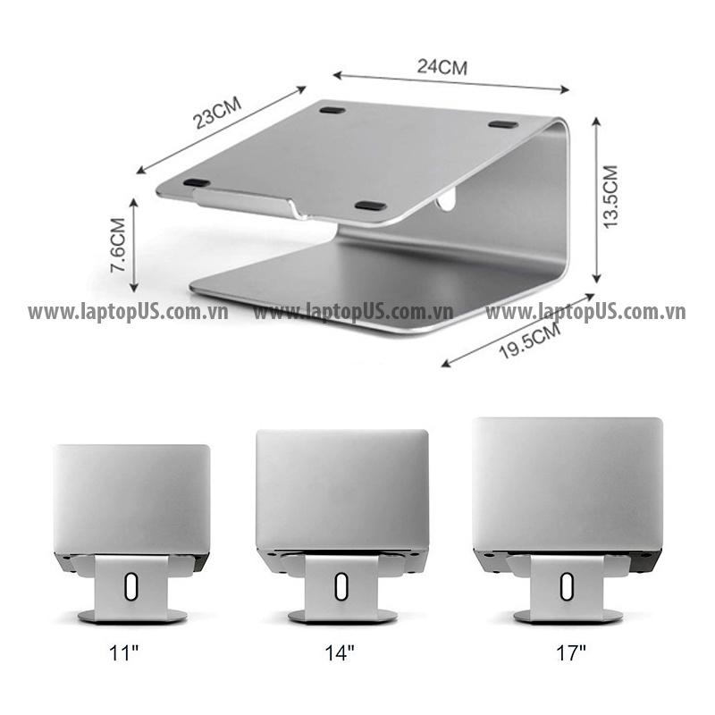 Đế Giá Đỡ Nhôm dành cho Macbook Laptop xoay 360 độ Laptop 11&quot; - 17