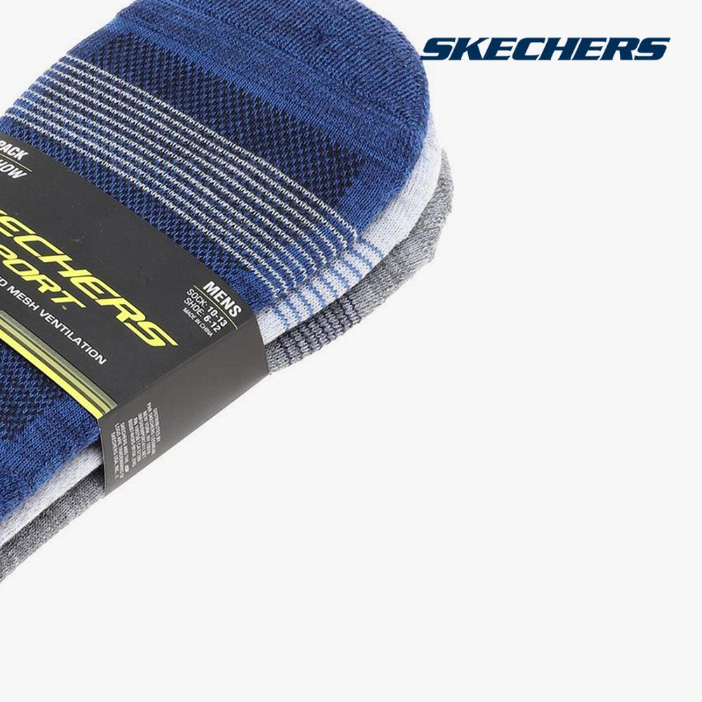 SKECHERS - Set 3 đôi vớ nam cổ thấp thời trang Terry Super S113888-462