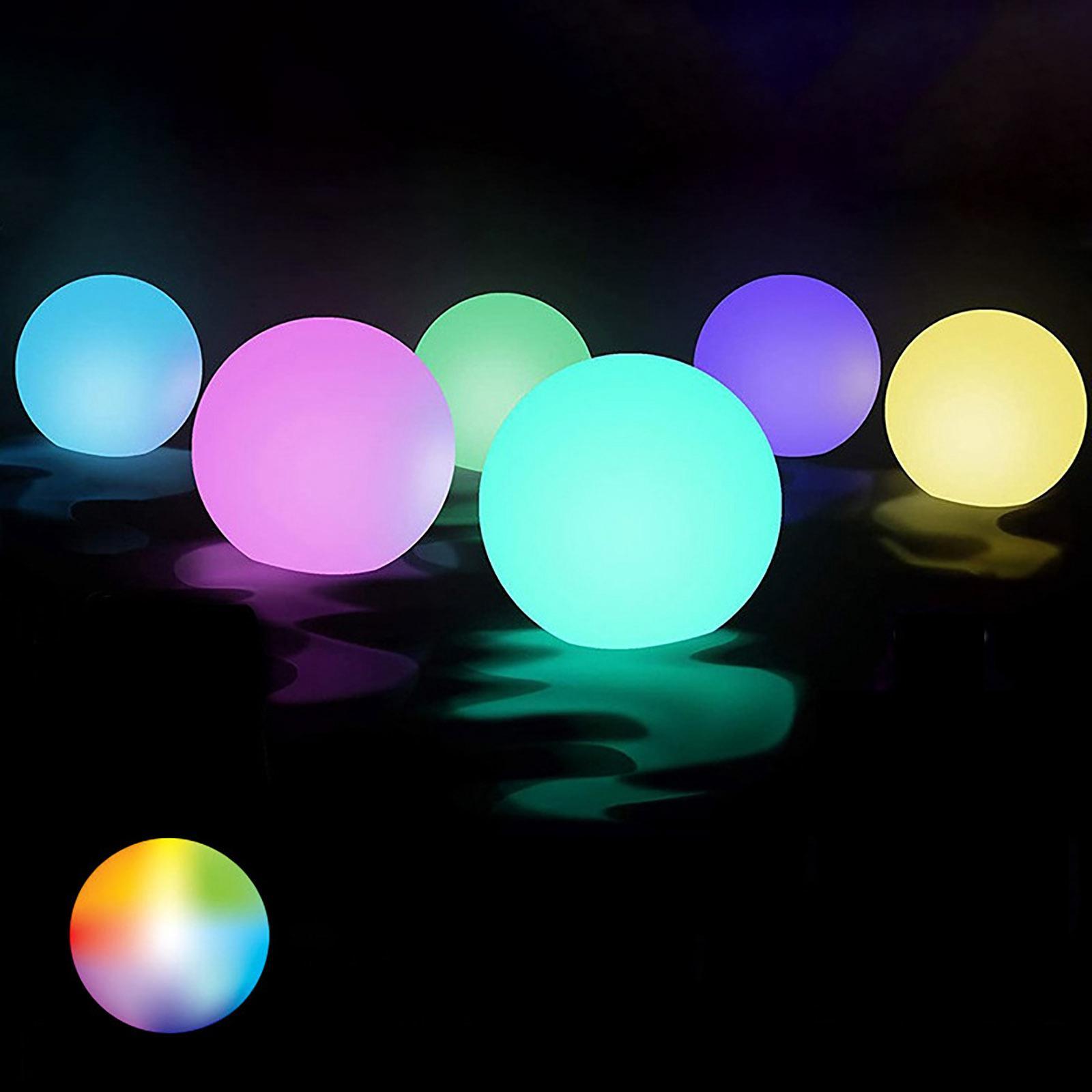 Waterproof Floating Pool Ball Light 16 Colors for Outdoor Garden Lawn Decor