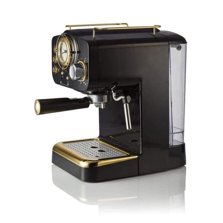 Máy Pha Cà Phê Swan Retro Espresso, Swan Coffee Maker, Máy Pha Cafe, Espresso, Cappuccino, 15 Bar, Nhập Đức - Tím