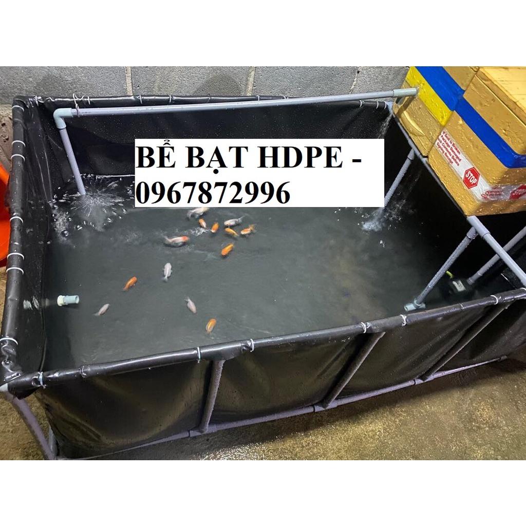 Bể Bạt HDPE nuôi ốc,lươn,..kt 2x2x0,5m