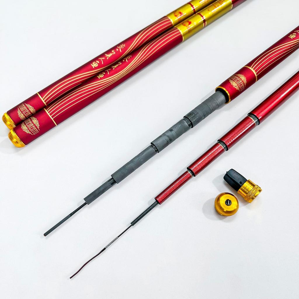 Cần câu tay Hỏa Diệm Sơn 5h đỏ ngọn 1.5li sale giá rẻ