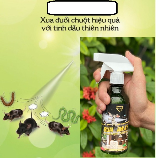 Chai Xịt Đuổi Chuột chống cắn phá dây điện trong xe và máy móc